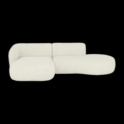 Hoeksalon CONCA Longchair Links Ivoor