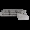 Hoeksalon CYLLENE Longchair Rechts Grijs