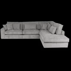 Hoeksalon CYLLENE Longchair Rechts Grijs