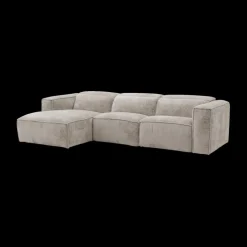 Hoeksalon GASTON Greige Longchair Links B311