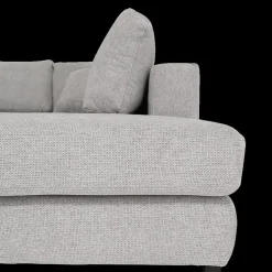 Hoeksalon GRANADA Longchair Links Grijs