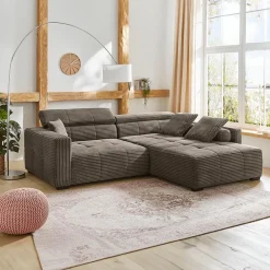 Hoeksalon LORETO Donkergrijs B283-L231