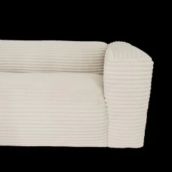 Hoeksalon LUNES Longchair Links Ivory