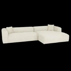Hoeksalon LUNES Longchair Rechts Ivory