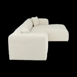 Hoeksalon LUNES Longchair Rechts Ivory