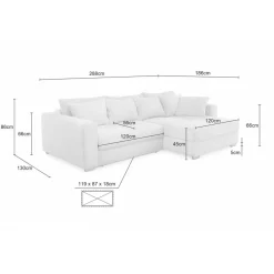 Hoeksalon met bedfunctie POLARIS