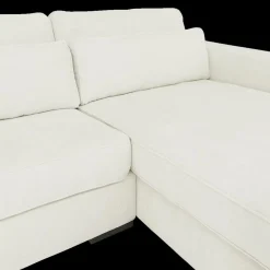 Hoeksalon PLUSS Longchair Rechts Wit