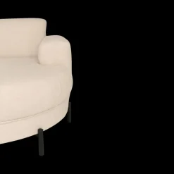 Hoeksalon SELMA Longchair Rechts Beige