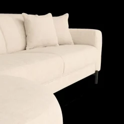 Hoeksalon SELMA Longchair Links Beige