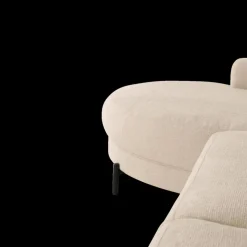 Hoeksalon SELMA Longchair Links Beige