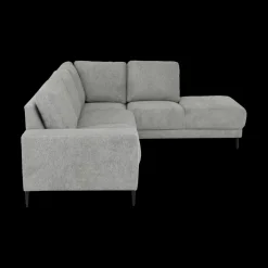 Hoeksalon SEVILLA Longchair Rechts Dolphin Grijs