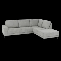 Hoeksalon SEVILLA Longchair Rechts Dolphin Grijs