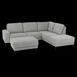 Hoeksalon SEVILLA Longchair Rechts Dolphin Grijs