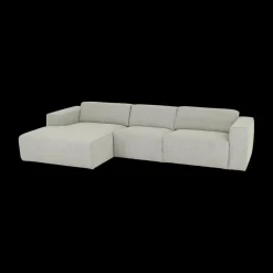 Hoeksalon SMILE Naturel B312-L161 Longchair Links