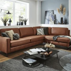 Hoeksalon VIDA Hoek Rechts Cognac