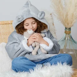 Hoodie BEAR Poly Grijs