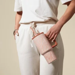 Isoleefles DAMYAN 900ml Ribbel Peach