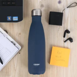 Isoleerfles COOK 50cl Inox Blauw
