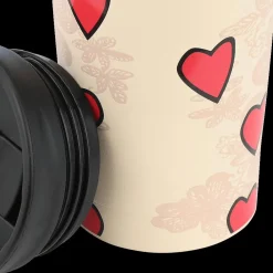 Isoleermok DAMYAN 350ml Tender Hart Beige/Rood