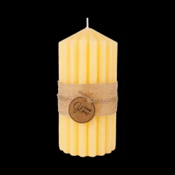 Kaars RIBBLE 14 Geel