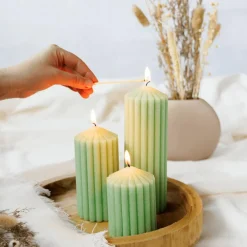 Kaars RIBBLE 10 Groen