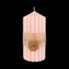 Kaars RIBBLE 14 Lichtroze