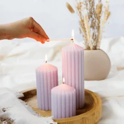Kaars RIBBLE 10 Paars