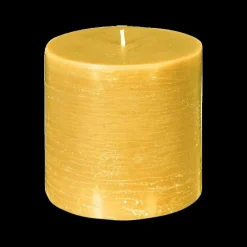 Kaars RUSTIC Cil. 7 Geel