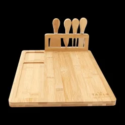 Kaasplank FRAGO M/4Del. Bestek Bamboe