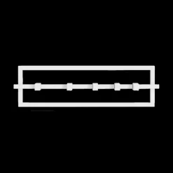 Kapstok CUBIKO 5H. Met. Wit