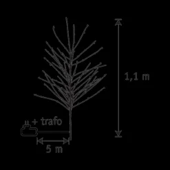 Kerstboom SPARIO Zwart 100LED