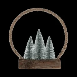 Kerstfiguur X-MAS Led Jute Ass