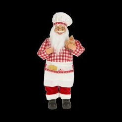 Kerstman SANTACOOK Staand Rood/Wit Ass.