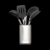Keukengereiset COOKS 5Del. met Houder Inox