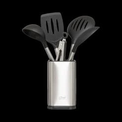 Keukengereiset COOKS 5Del. met Houder Inox
