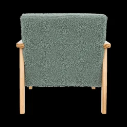 Kinderstoel BAZILE Poly Groen/Hout Nat.