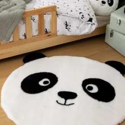 Kindertapijt PANDAI Panda Wit/Zwart