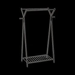 Kledingrek MERTY Met. Zwart