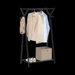 Kledingrek MERTY Met. Zwart