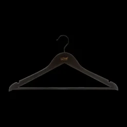 Kleerhanger Set van 3 RUKA Rubber Zwart