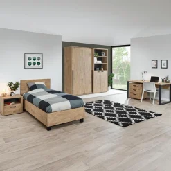 Kleerkast AXELLE Golden Oak B150