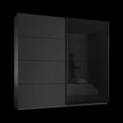 Kleerkast DRIVE Schuifdeur Grijs Metallic B226