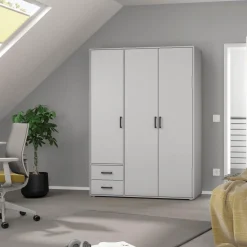 Kleerkast EDVIN Wit B140