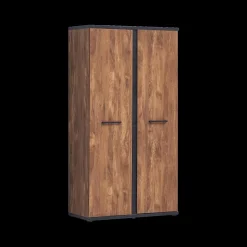 Kleerkast MATHIS Acacia/Black Concrete B108