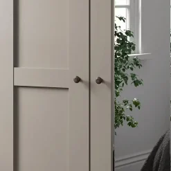 Kleerkast NAVAN B300 3xSpiegel Kiezelgrijs