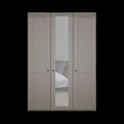 Kleerkast NAVAN B150 1xSpiegel Kiezelgrijs