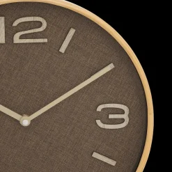 Klok ELLYS Stof Bruin