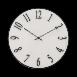 Klok ELROI Ø35 Reliëf Wit/Zwart