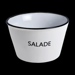 Kom SALADE Wit/Zwart