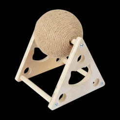 Krabbal FRIZZLE Draaiend Jute/Hout